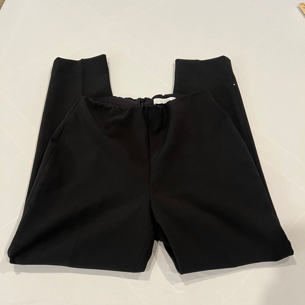 Pearl by Lela Rose Women's Flat Front Stretch Dress Pants Black Size 8